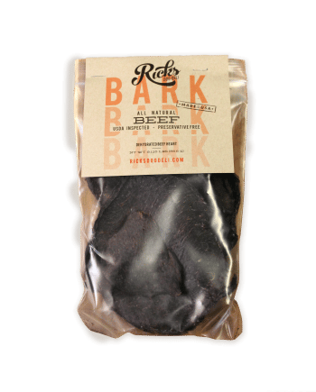 beef bark dog treat from Rick's Dog Deli