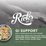 GI support dog food label