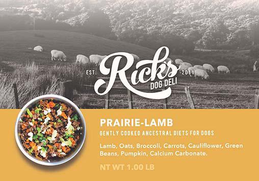 prairie lamb dog food label